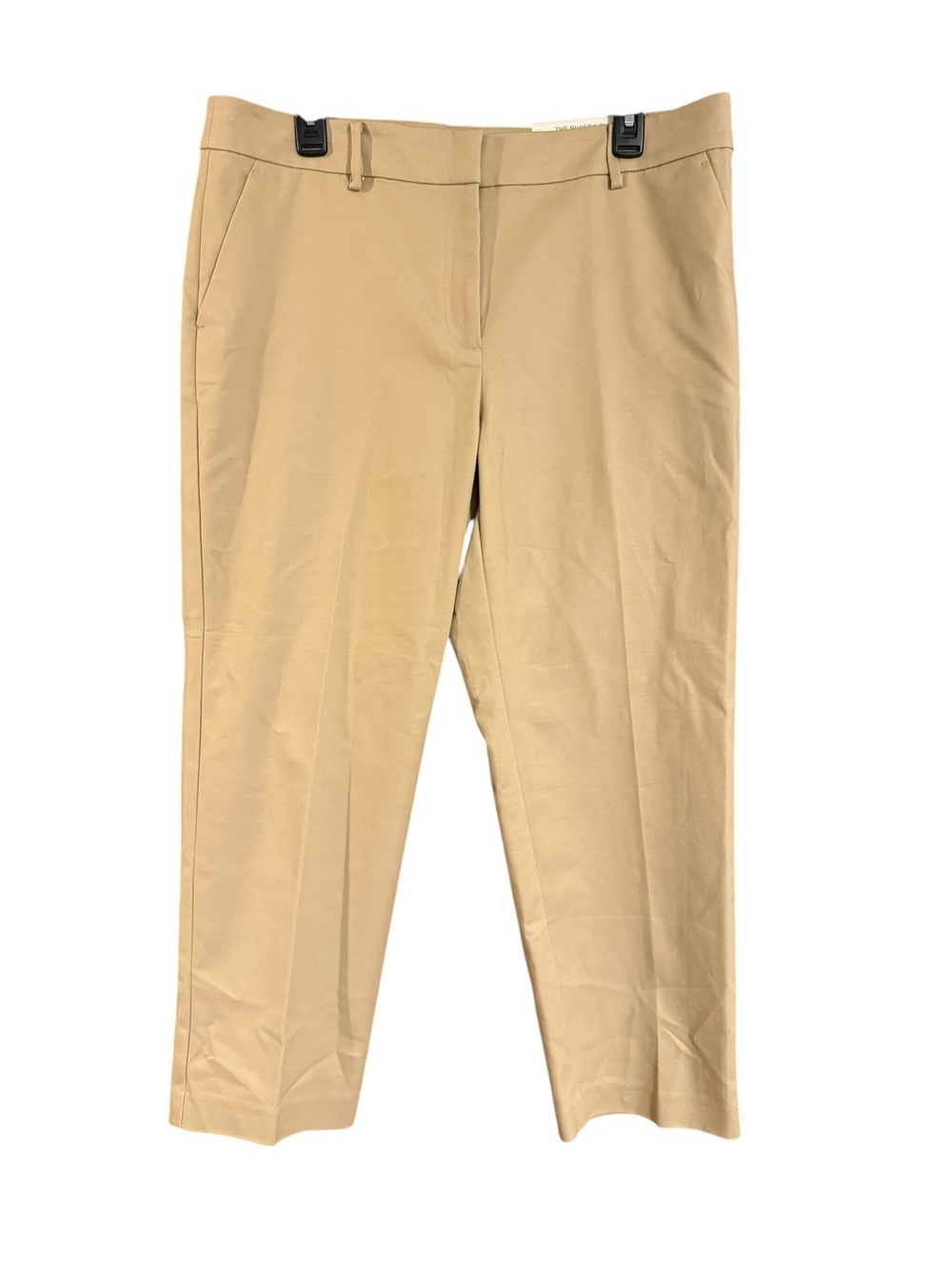 LOFT The Riviera Slim Curvy Ankle Pants Size 12 Khaki/Tan Stretch Doubleweave